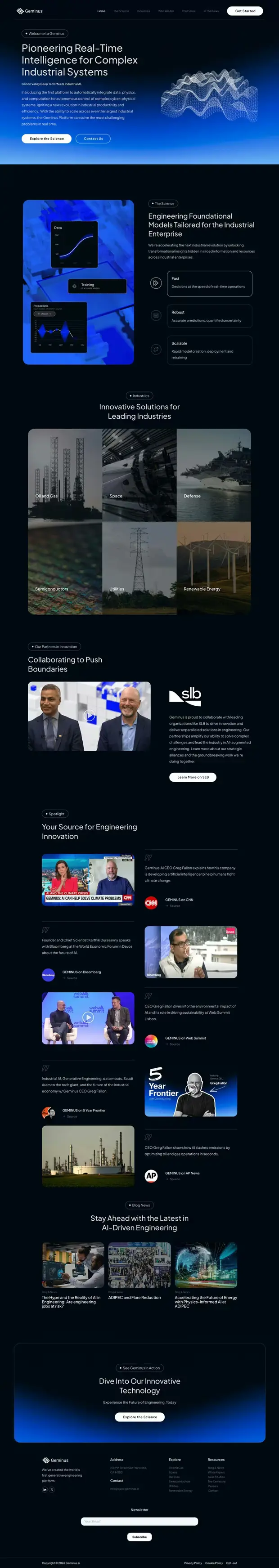 Geminus website by Proxy